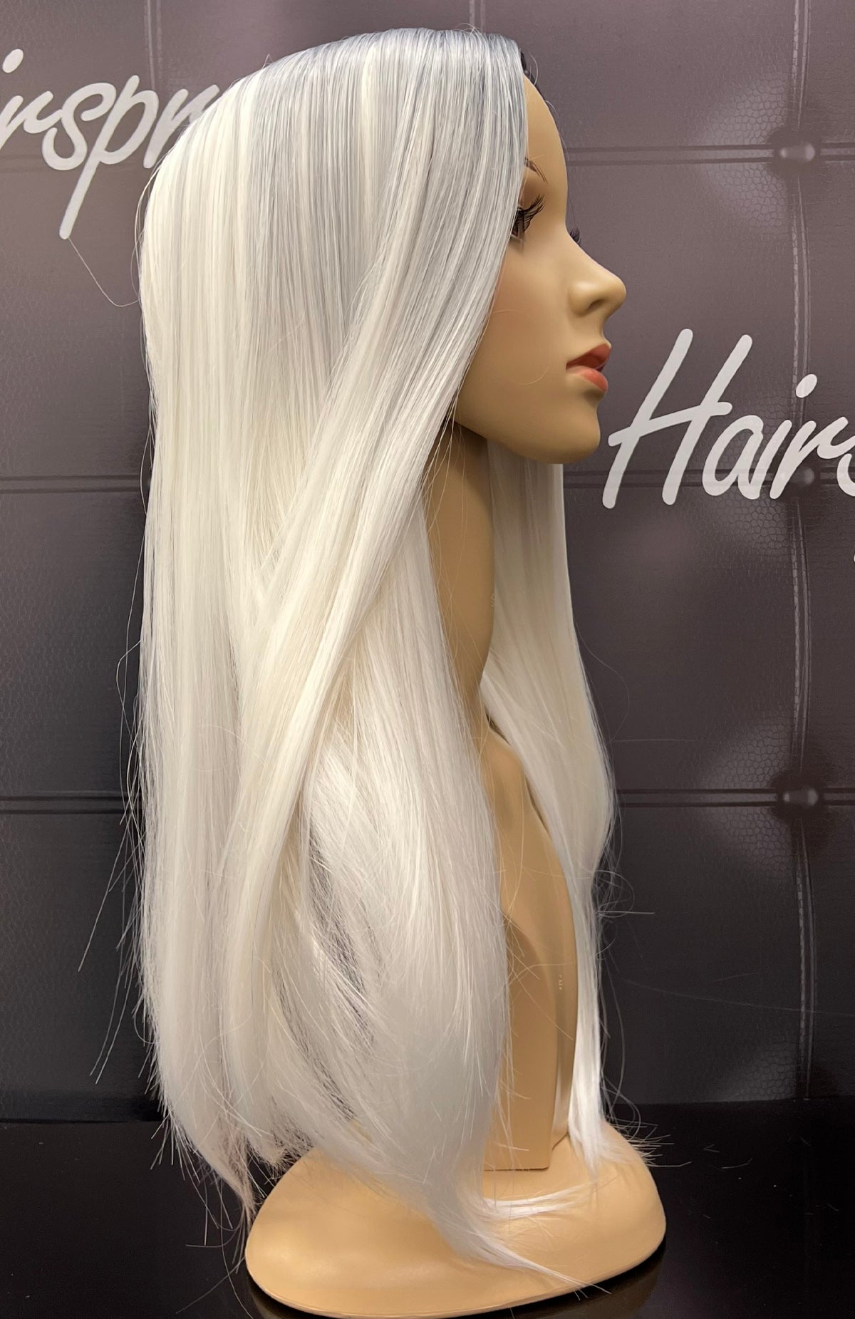 LONG STRAIGHT WHITE D005-1B