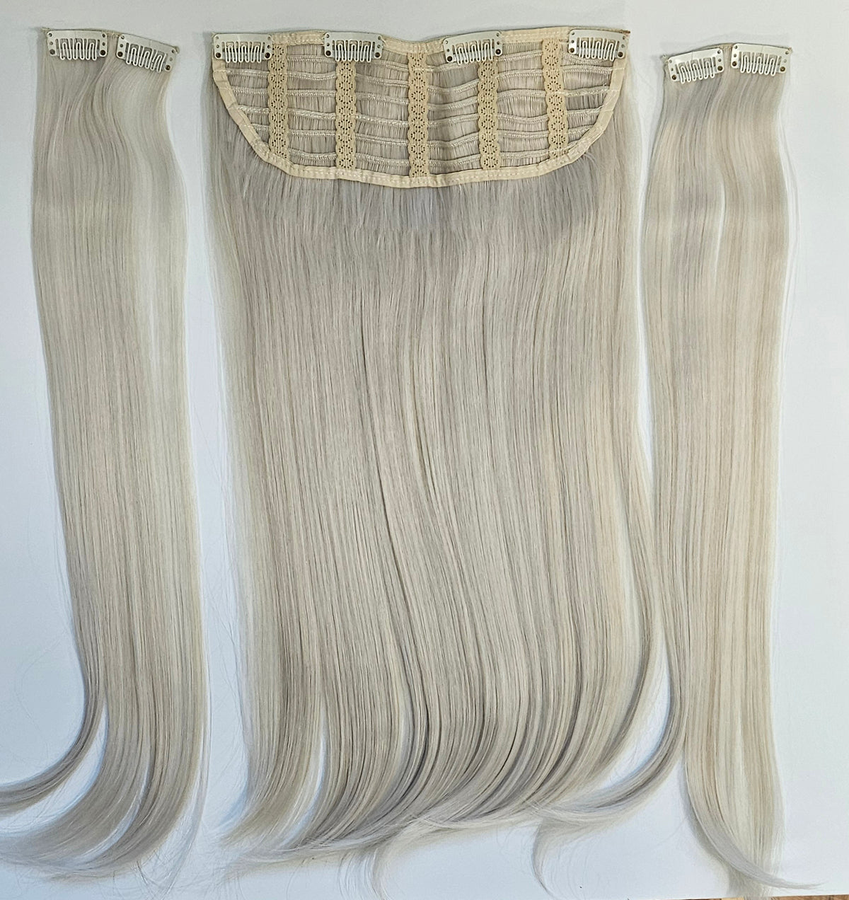 3 Piece Clip-in Light Ash Blonde