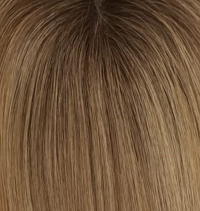 Catherine Human Hair Topper Coffee Rooted