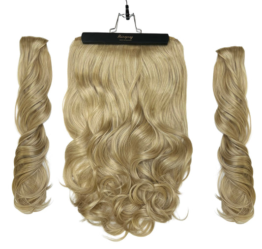 Light Gold Blonde Kate 3 Piece Wavy Clip-in 22inch