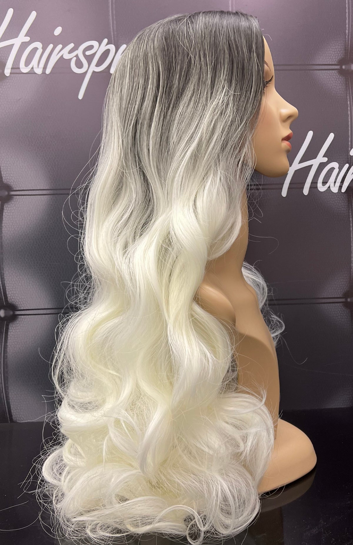 WAVY SYNTHETIC WIG AS01 BLACK/BLONDE