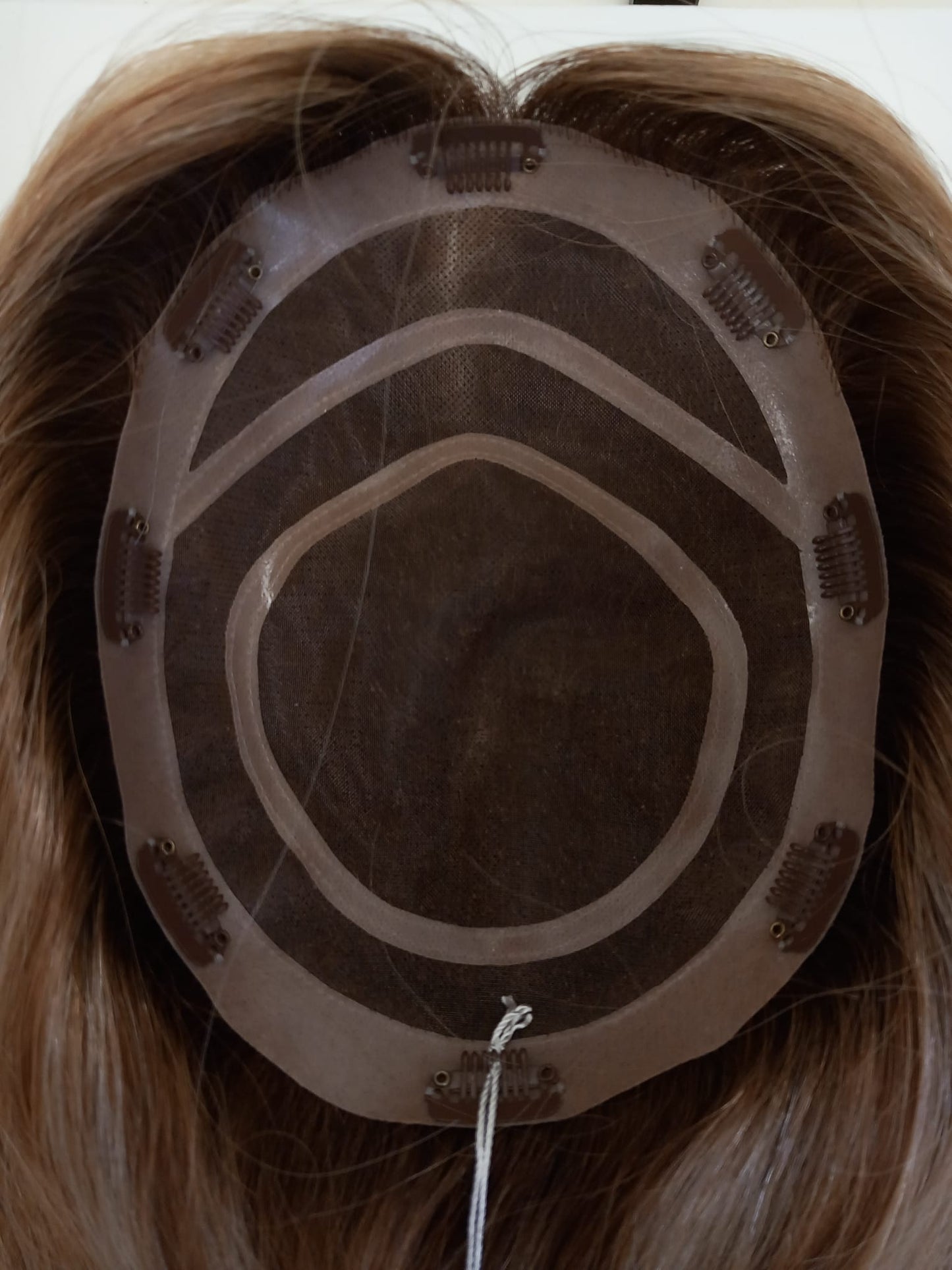 Catherine Human Hair Topper Coffee Rooted