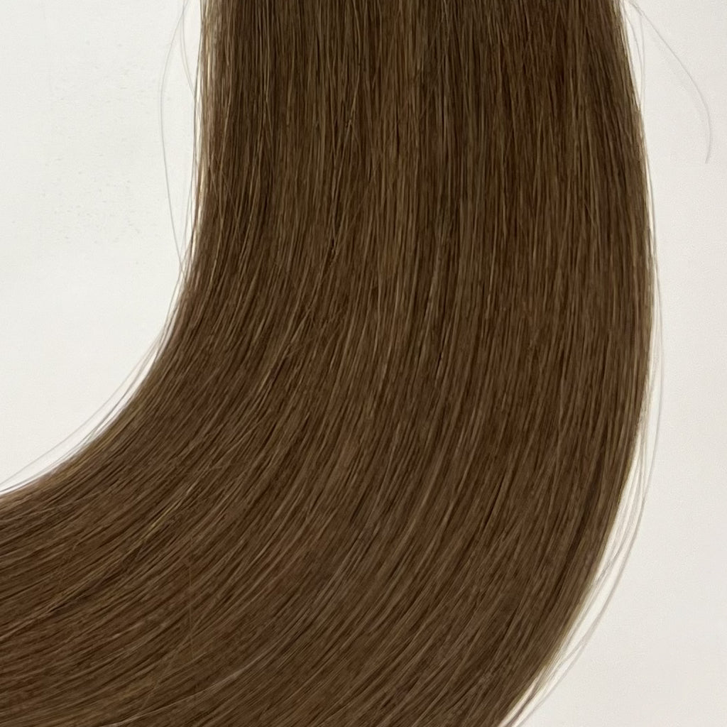 LIGHT BROWN - Invisible Length Human Hair Extensions