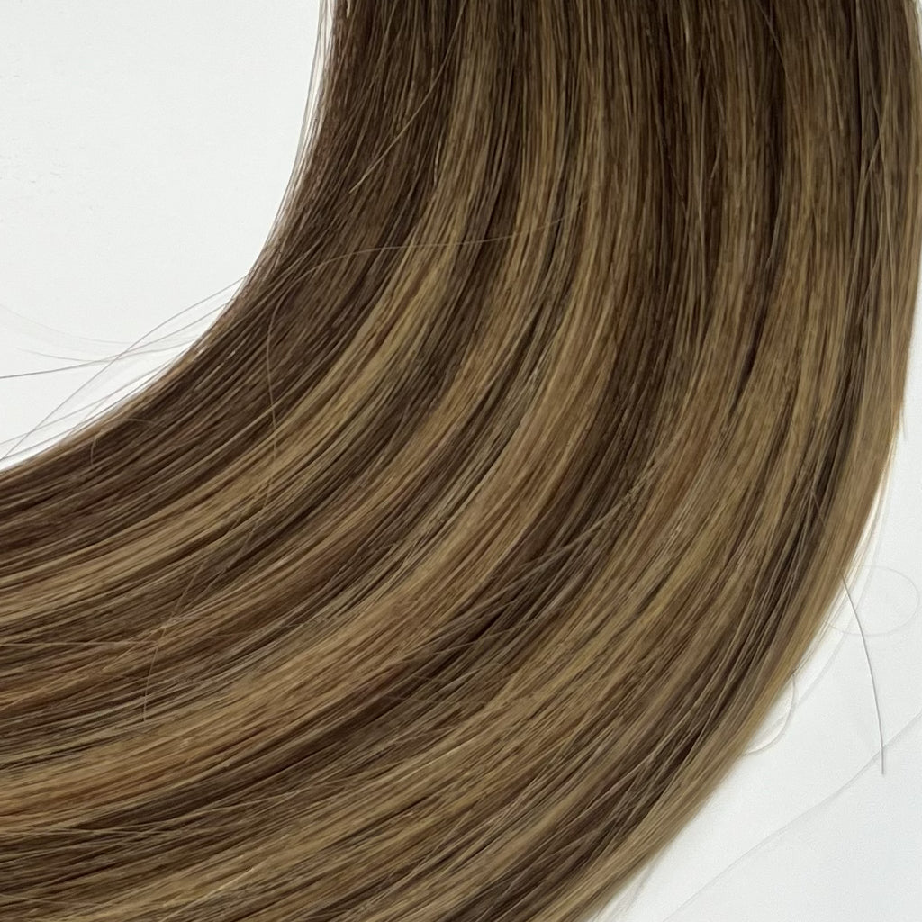 SHADED CAPPUCINNO - Invisible Length Human Hair Extensions