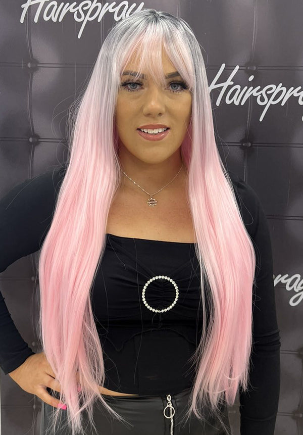 Pink wig dublin best sale