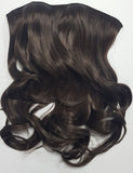 6 Chocolate Brown Hairspray Clip-in Extensions Wavy