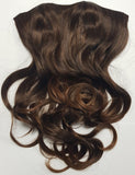 Ginger Brown Hairspray Clip-in Extensions Wavy