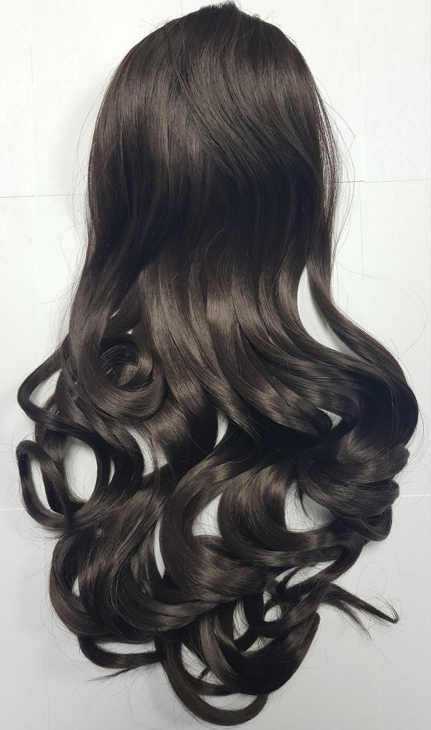 4 DARK BROWN Vogue Clip-on Ponytails
