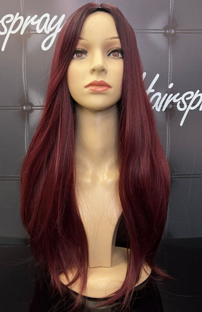 LONG STRAIGHT 24” D005-BLACK RED