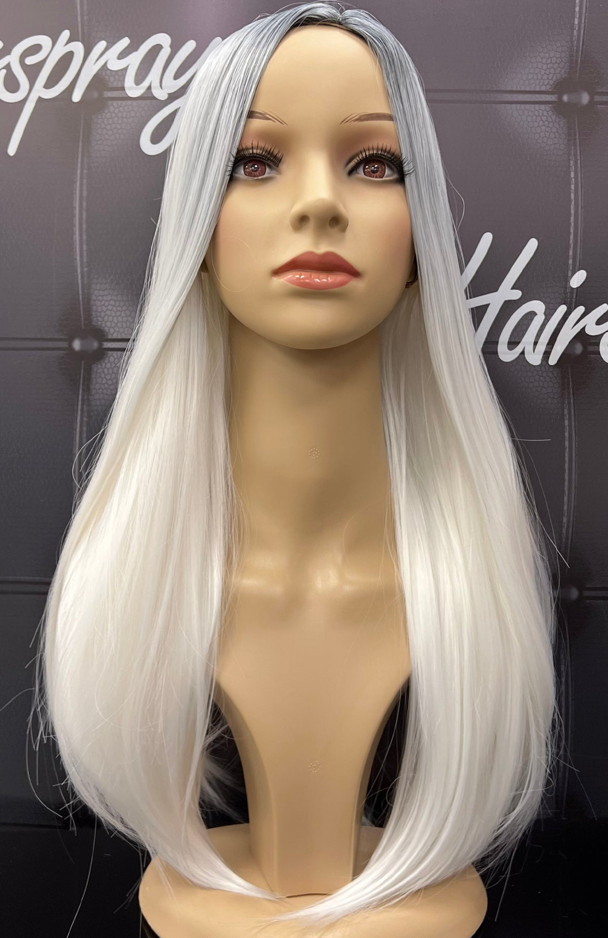 LONG STRAIGHT WHITE D005-1B