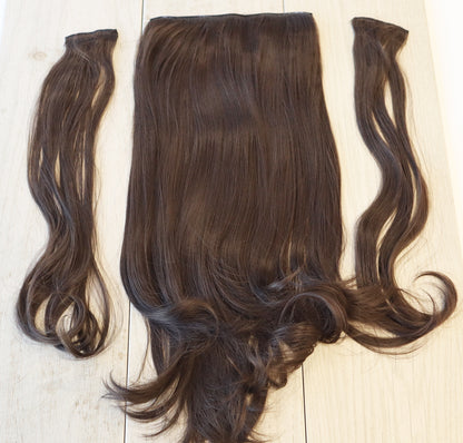 6 Chocolate Brown Kate 3 Piece Wavy Clip-in 22inch