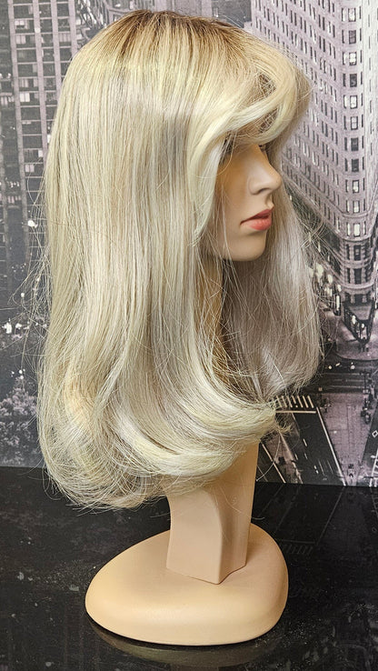 MEGAN Colour Grey Blonde Rooted