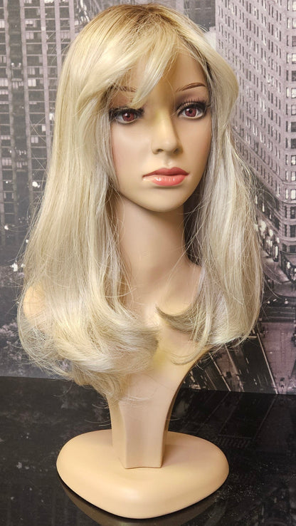 MEGAN Colour Grey Blonde Rooted