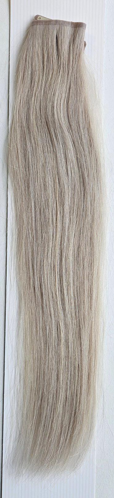 Human Hair Filler Clip-in Light Grey - "16 inches