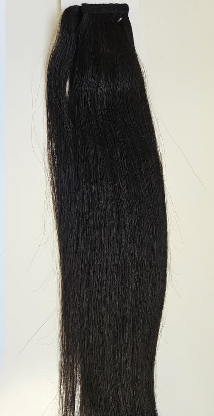 Human Hair Ponytail Colour 1B