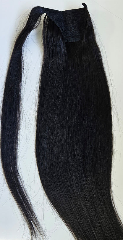 Human Hair Ponytail Colour 1B