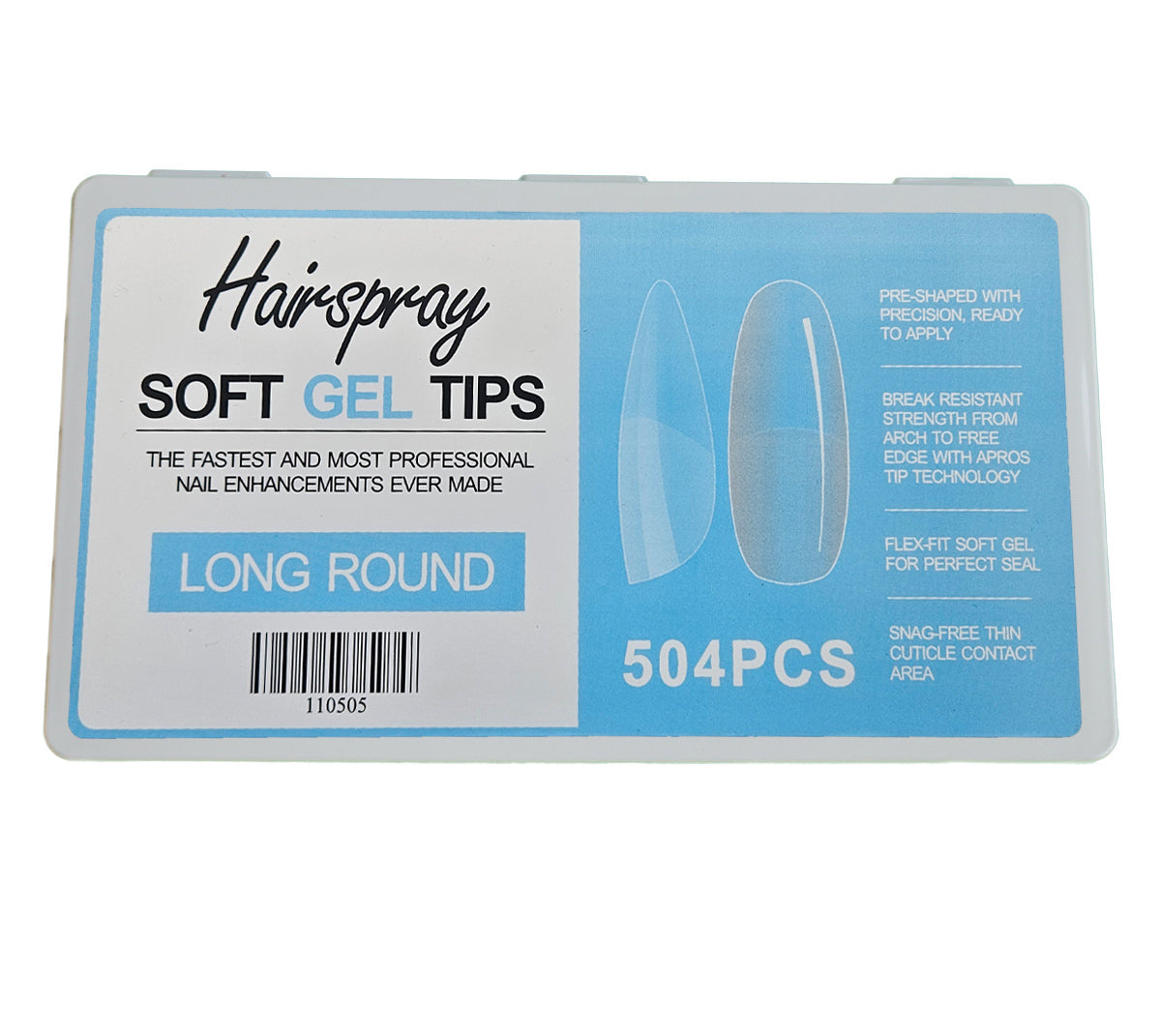 LONG ROUND - Soft Gel Tips - 504pcs