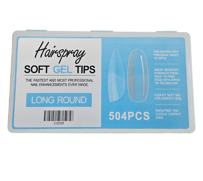 LONG ROUND - Soft Gel Tips - 504pcs