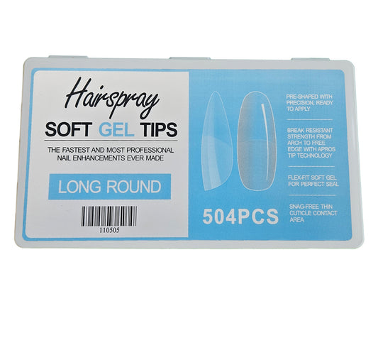 LONG ROUND - Soft Gel Tips - 504pcs