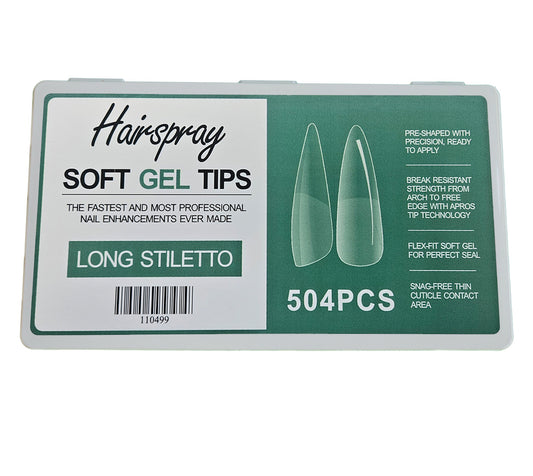 LONG STILETTO - Soft Gel Tips - 504pcs