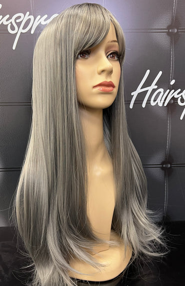 MADISON WIG COLOR OMBRÉ GREY BLACK