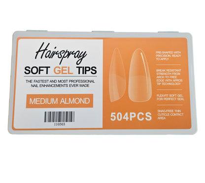 MEDIUM AKMOND - Soft Gel Tips - 504pcs