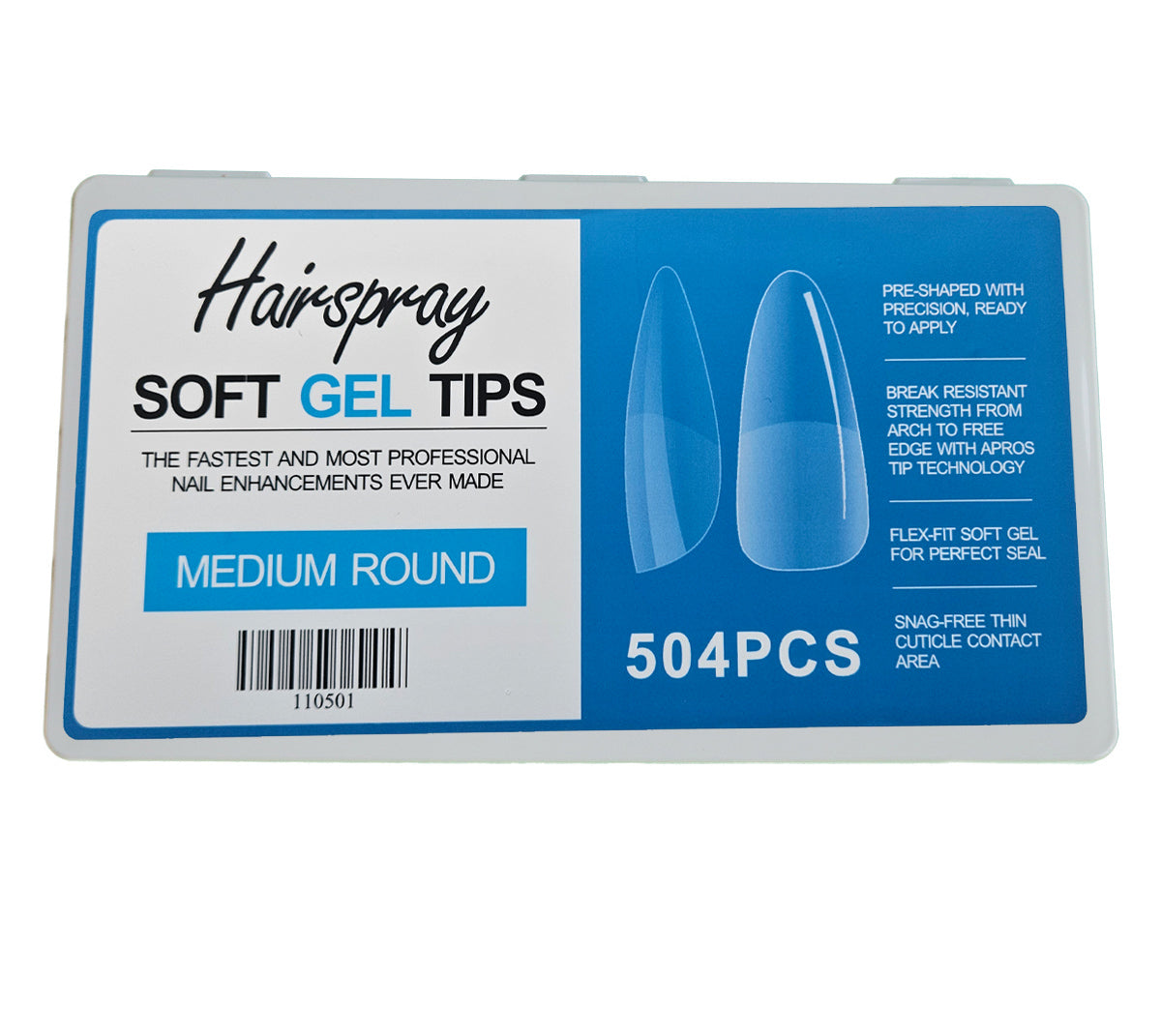 MEDIUM ROUND - Soft Gel Tips - 504pcs