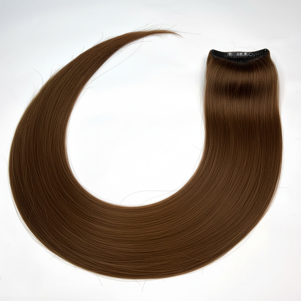 MEDIUM BROWN - Invisible Length Human Hair Extensions