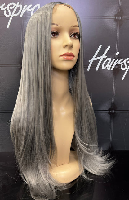 MADISON WIG 2 COLOR OMBRÉ GREY BLACK