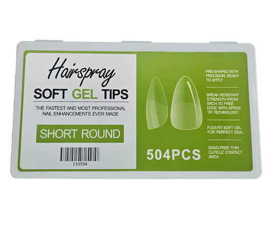 SHORT ROUND - Soft Gel Tips - 504pcs