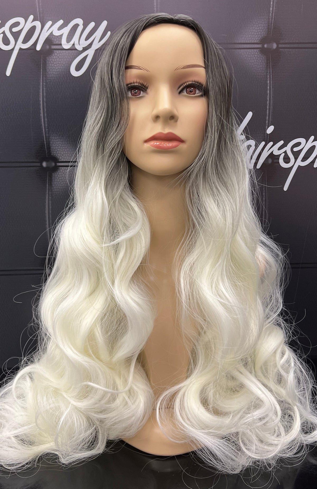 WAVY SYNTHETIC WIG AS01 BLACK/BLONDE