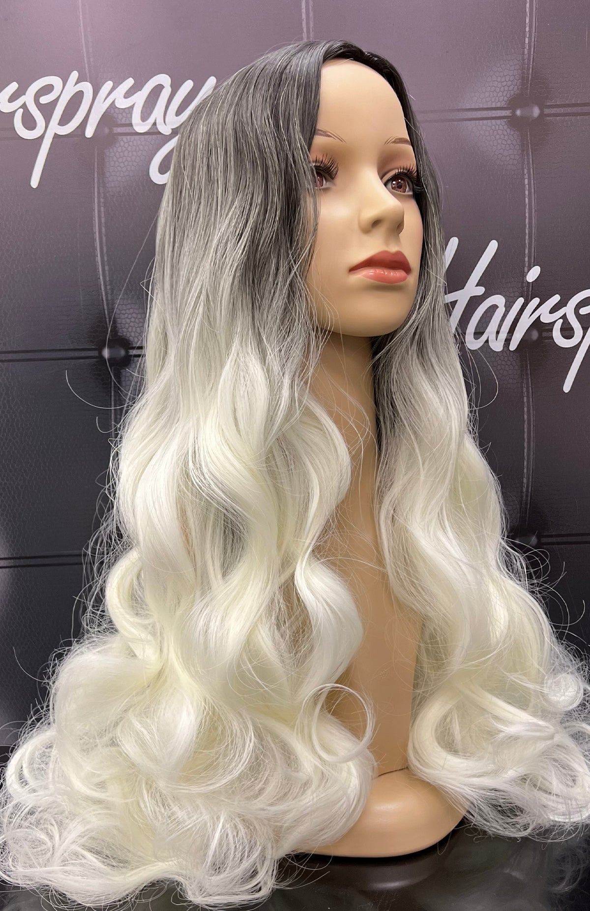 WAVY SYNTHETIC WIG AS01 BLACK/BLONDE