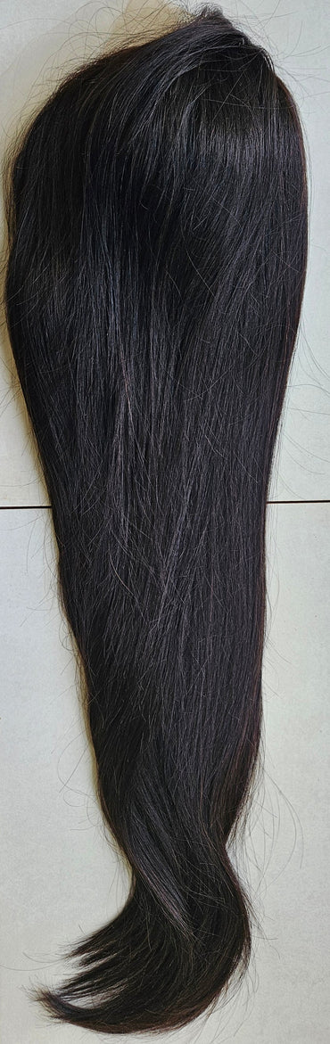 COLOUR #N FRONT LACE HUMAN HAIR WIG 22 INCHES