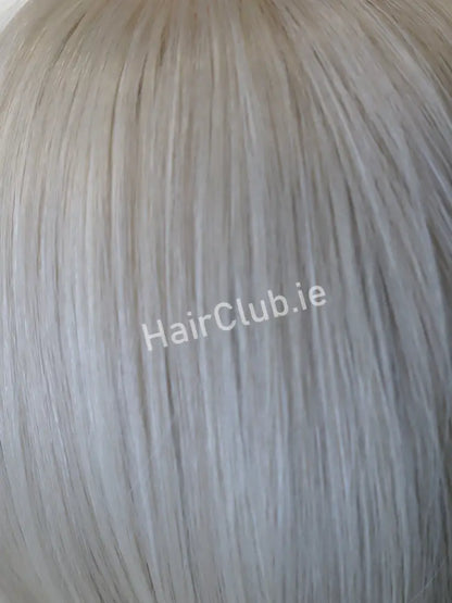 Alexi+2’ Human Hair Wig White Mix