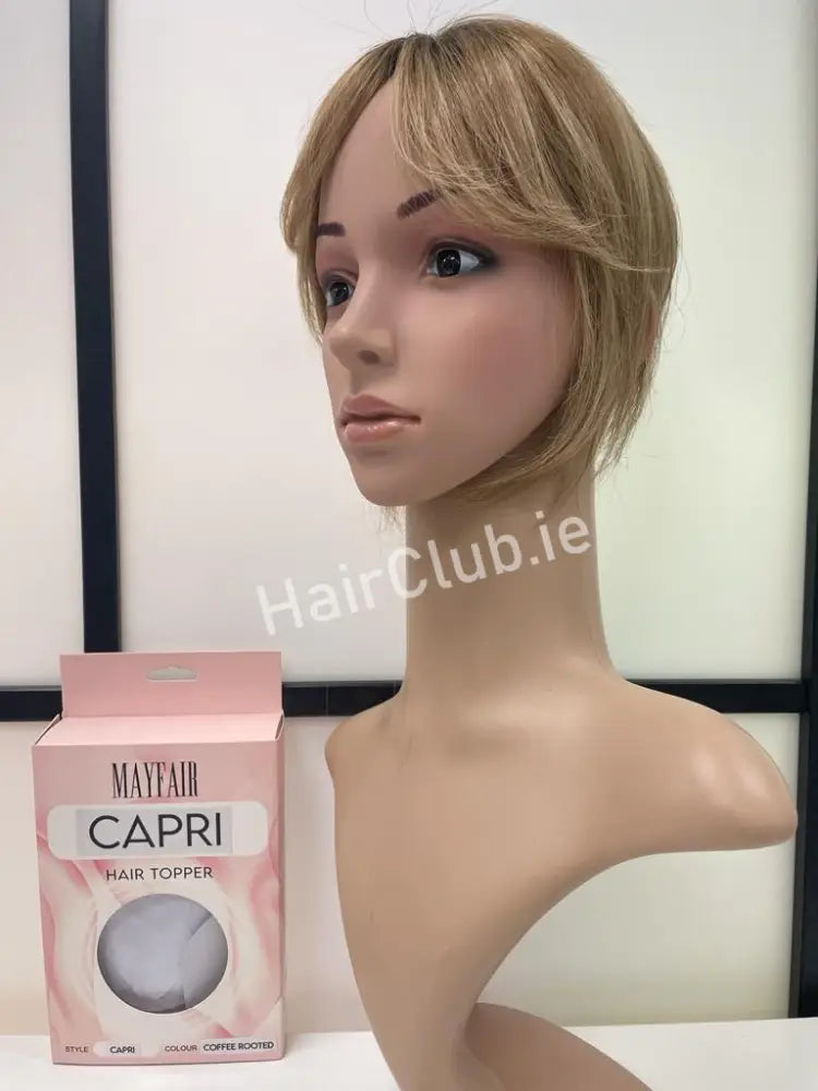 Capri Hair Fringe Frontal Topper Cofee Rooted Toppers