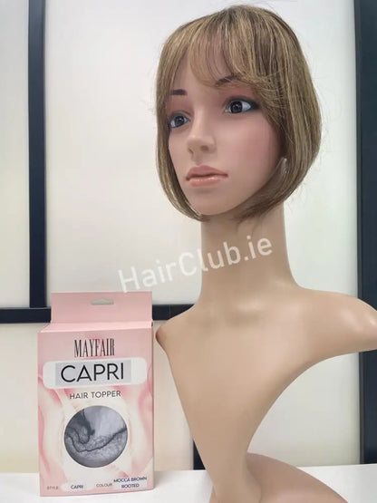 Capri Hair Fringe Frontal Topper Mocca Brown Rooted Toppers