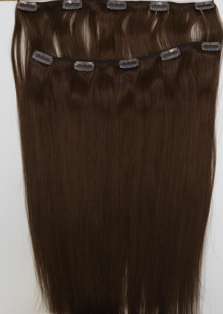 Brown DELUXE Clip-ins Double Pack