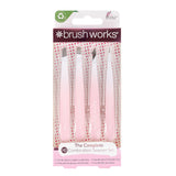 HD 4 Piece Combination Tweezer Set – White & Pink