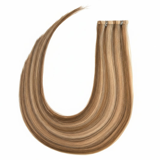 CHOCOLATE BLONDE - Invisible Length Human Hair Extensions