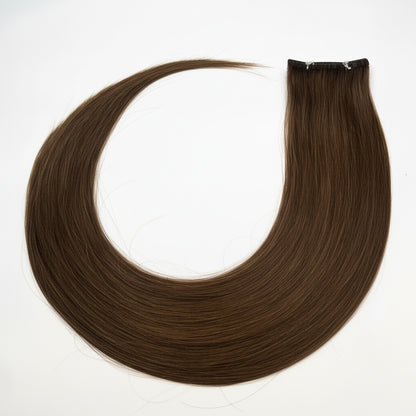 DARK BROWN -  Invisible Length Human Hair Extensions