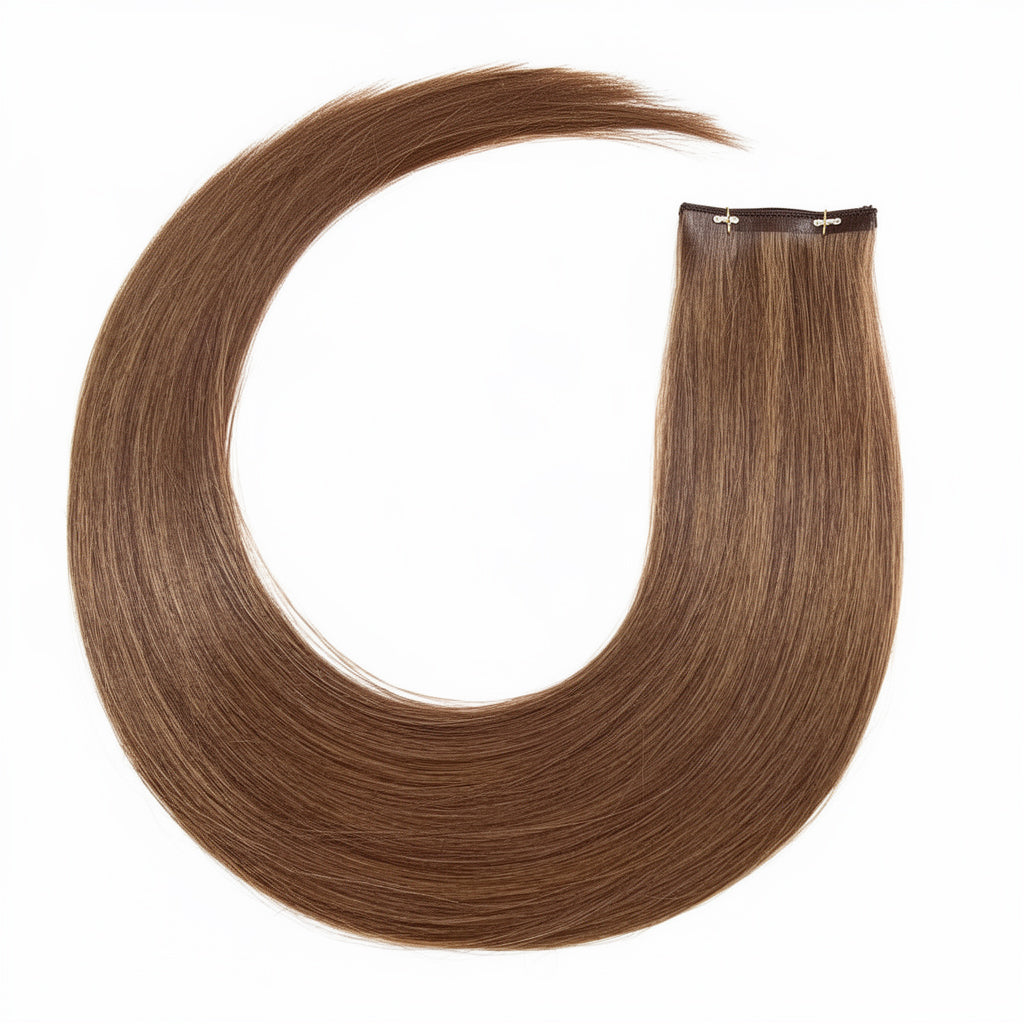 LIGHT BROWN -  Invisible Length Human Hair Extensions