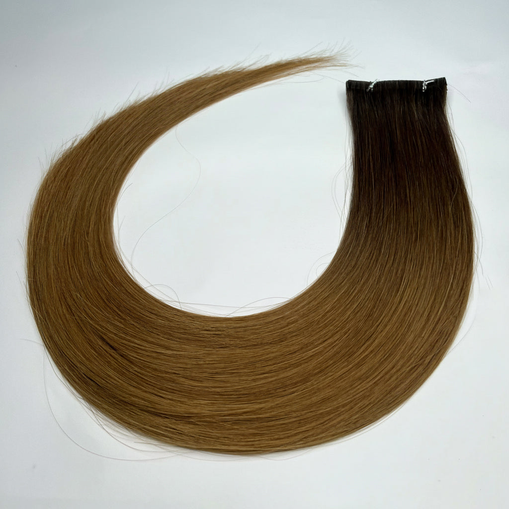 SHADED CARAMEL -  Invisible Length Human Hair Extensions