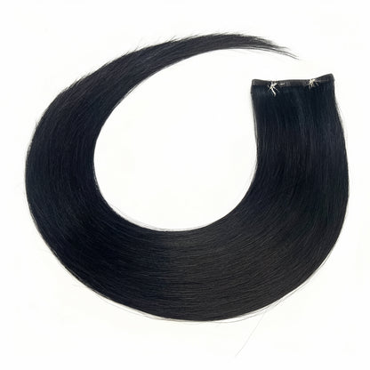 Colour BLACK Invisible Length Human Hair Extensions