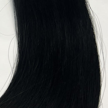 Colour BLACK Invisible Length Human Hair Extensions