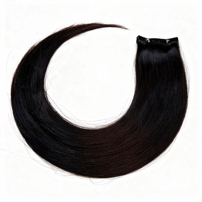 Colour OFF BLACK Invisible Length Human Hair Extensions
