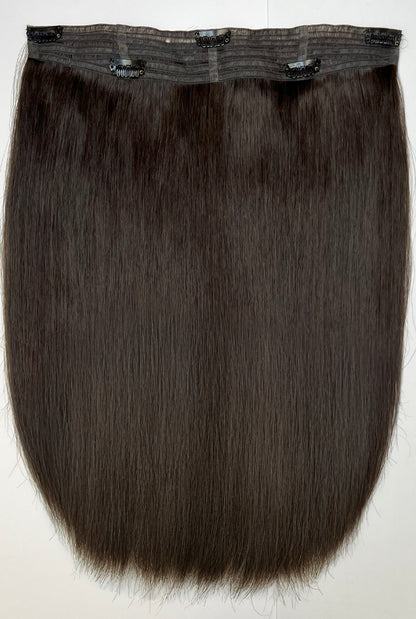 Colour 1B Russian Hair Invisible Clip-in 16inch