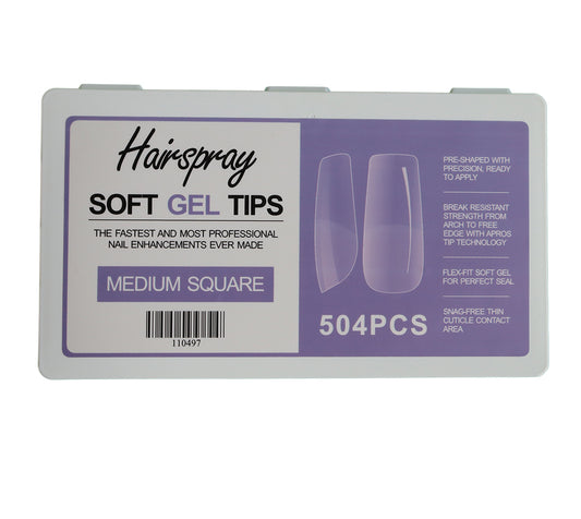 MEDIUM SQUARE - Soft Gel Tips - 504pcs