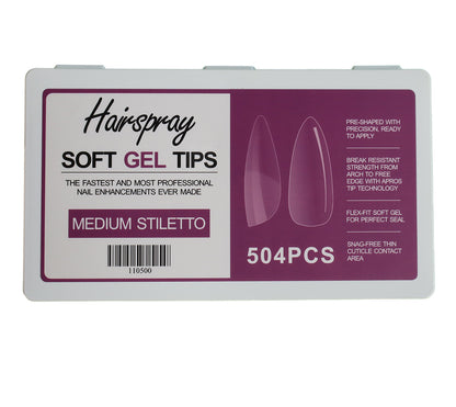 MEDIUM STILETTO - Soft Gel Tips - 504pcs