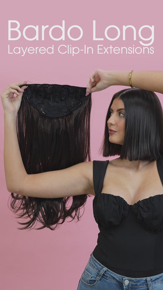 Silver Ice - Bardo Long Layered Clip-in Extensions
