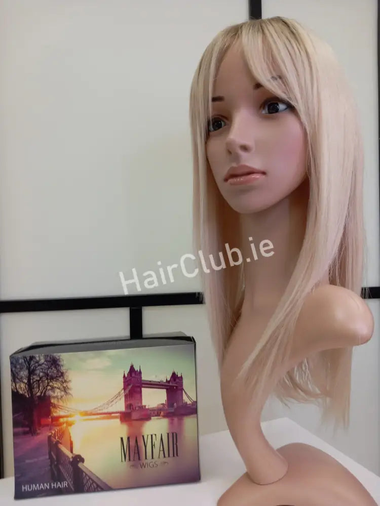 Victoria Human Hair Wig Blonde Rooted